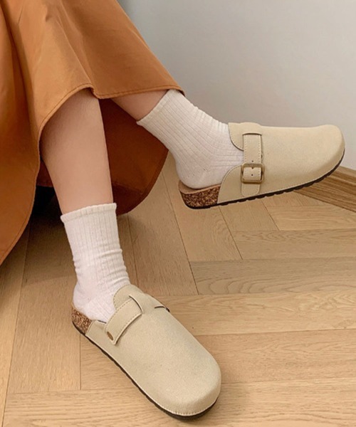 SallyLunn（サリーラン）の「ベルトサボスリッポン（スリッポン・レディース・グレー/アイボリー・6.5inch/5.5inch/6inch）」の5枚目の写真