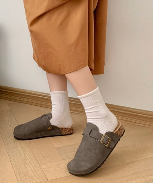 SallyLunn（サリーラン）の「ベルトサボスリッポン（スリッポン・レディース・グレー/アイボリー・6.5inch/5.5inch/6inch）」の4枚目の写真