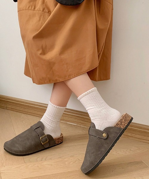 SallyLunn（サリーラン）の「ベルトサボスリッポン（スリッポン・レディース・グレー/アイボリー・6.5inch/5.5inch/6inch）」の8枚目の写真