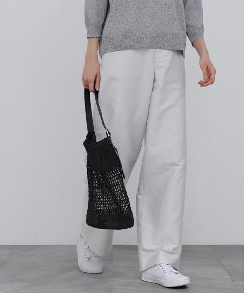 human woman（ヒューマンウーマン）の「◆【4サイズ展開/ウォッシャブル】ライトモールスキンセミワイドパンツ（その他パンツ・レディース・ネイビー/グレー・SMALL/MEDIUM/LARGE/X-SMALL）」の7枚目の写真