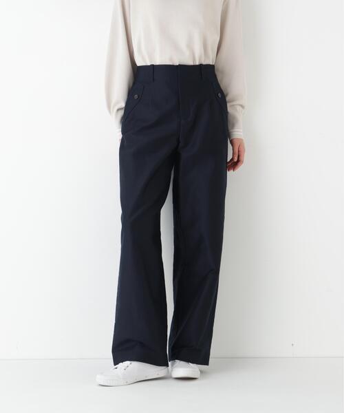 human woman（ヒューマンウーマン）の「◆【4サイズ展開/ウォッシャブル】ライトモールスキンセミワイドパンツ（その他パンツ・レディース・ネイビー/グレー・SMALL/MEDIUM/LARGE/X-SMALL）」の12枚目の写真