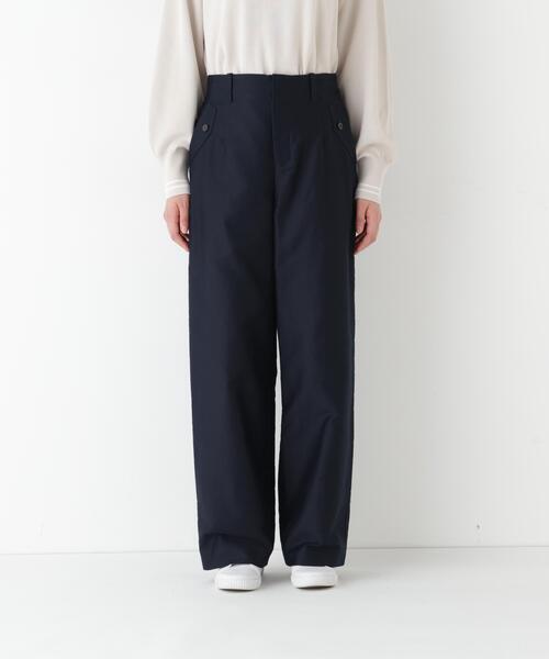 human woman（ヒューマンウーマン）の「◆【4サイズ展開/ウォッシャブル】ライトモールスキンセミワイドパンツ（その他パンツ・レディース・ネイビー/グレー・SMALL/MEDIUM/LARGE/X-SMALL）」の17枚目の写真