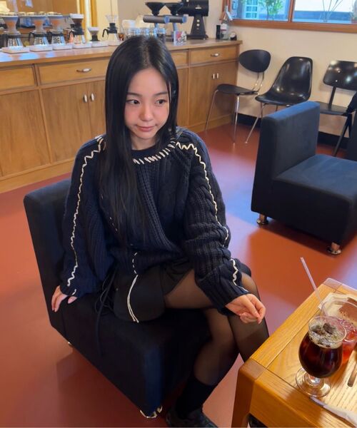 NOIRER FOR WOMAN（ノイアーフォーウーマン）の「ハンドメイドケーブルクロップスウェット（アイボリー）（ニット/セーター・レディース・その他・FREE）」の15枚目の写真