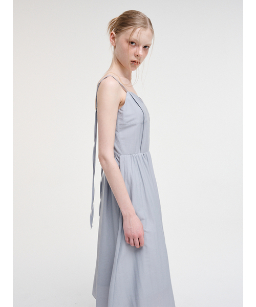 ETMON（エトモン）の「Slip Pintuck Double Strap Dress Sky Blue（ワンピース・レディース・その他・S/M）」の4枚目の写真