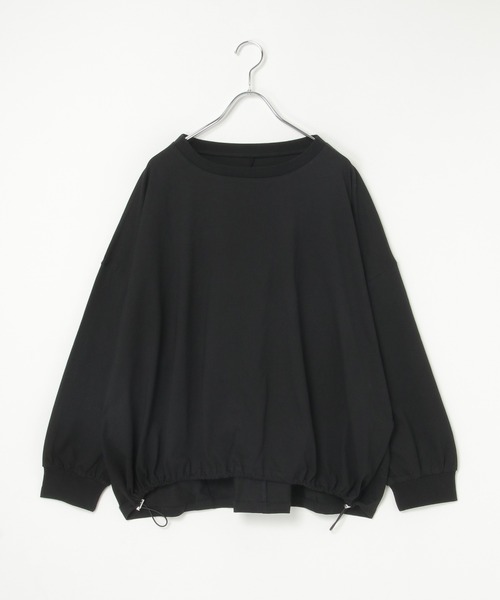 notch.（ノッチ）の「【 notch. by KR 】ドローコードビッグロンT/　ドロストロンT（Tシャツ/カットソー・レディース・オフホワイト/チャコールグレー/ブラック・M）」の20枚目の写真