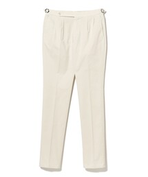 BEAMS F（ビームスエフ）の「【別注】GTA / HERRICK ストレッチ コットン ギャバジン サイドアジャスター 2プリーツ スラックス（その他パンツ）」