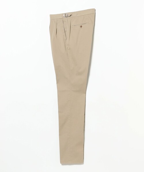 GTA（ジーティーアー）の「【別注】GTA / HERRICK ストレッチ コットン ギャバジン サイドアジャスター 2プリーツ スラックス（その他パンツ・メンズ・オフホワイト/ベージュ・48/46/44）」の9枚目の写真