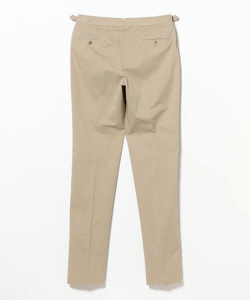 GTA（ジーティーアー）の「【別注】GTA / HERRICK ストレッチ コットン ギャバジン サイドアジャスター 2プリーツ スラックス（その他パンツ・メンズ・オフホワイト/ベージュ・48/46/44）」の5枚目の写真