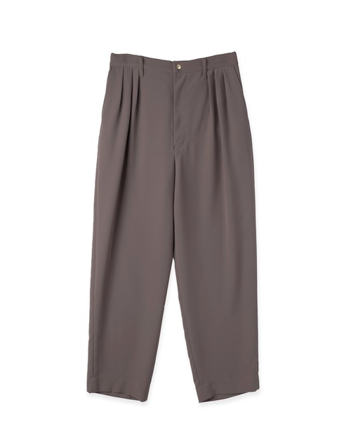 CULLNI(クルニ)の「Dry Double Cloth 3Tuck Semi Wide Pant(スラックス・メンズ・ネイビー/ダークブラウン/アッシュブラウン/ブラック・2/1/0)」の9枚目の写真