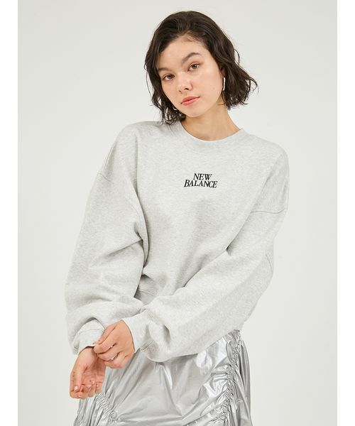 NEW BALANCE(ニューバランス)の「【New Balance for emmi】Track side フリースクルー(スウェット・レディース・ライトグレー・M/S)」の8枚目の写真