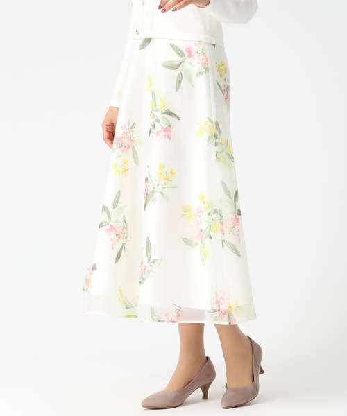 MISCH MASCH（ミッシュマッシュ）の「2026春夏新作 ボタニカルオーガンジーフラワースカート（スカート・レディース・ブルー/ピンク・S/M）」の7枚目の写真