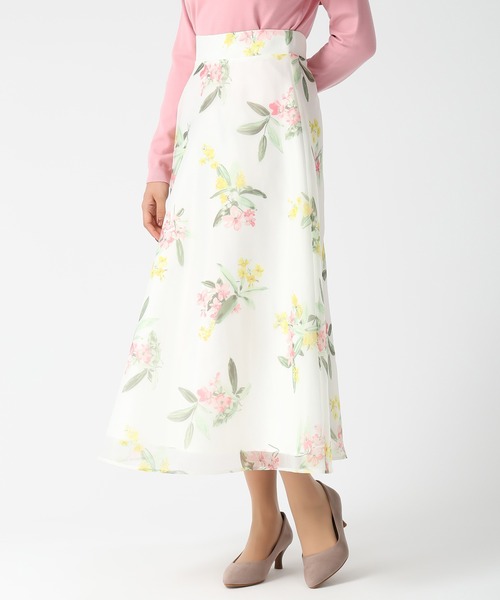 MISCH MASCH（ミッシュマッシュ）の「2026春夏新作 ボタニカルオーガンジーフラワースカート（スカート・レディース・ブルー/ピンク・S/M）」の9枚目の写真