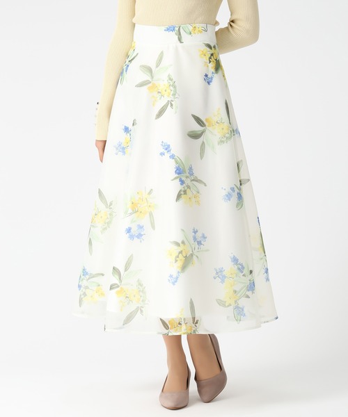 MISCH MASCH（ミッシュマッシュ）の「2026春夏新作 ボタニカルオーガンジーフラワースカート（スカート・レディース・ブルー/ピンク・S/M）」の6枚目の写真