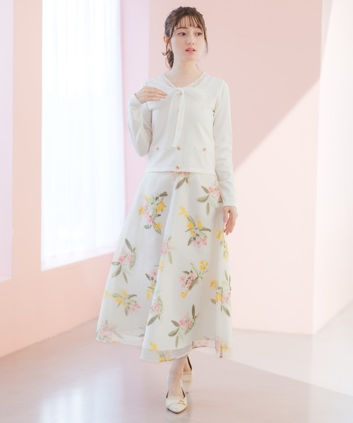 MISCH MASCH（ミッシュマッシュ）の「2026春夏新作 ボタニカルオーガンジーフラワースカート（スカート・レディース・ブルー/ピンク・S/M）」の21枚目の写真