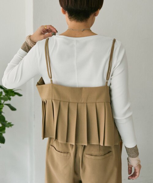 ear PAPILLONNER（イアパピヨネ）の「サマーツイードセットアップ【SUM1 STYLE】（その他トップス・レディース・ベージュ/ブラック・FREE）」の6枚目の写真