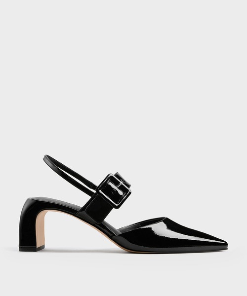 CHARLES & KEITH(チャールズ & キース)の「ツートーン バックルポインテッドスリングバックパンプス(パンプス・レディース・バーガンディー/イエロー系その他2/ブラック/ブラック系その他6・25cm/24.5cm/23.5cm/23cm/22.5cm/25.5cm)」の13枚目の写真