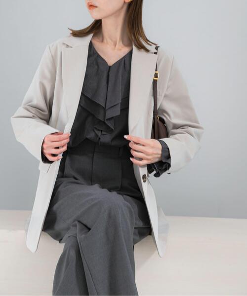 URBAN RESEARCH ROSSO WOMEN(アーバンリサーチ ロッソ)の「ライナー付テーラードジャケット(その他アウター・レディース・ベージュ系その他/ダークブラウン・FREE)」の21枚目の写真