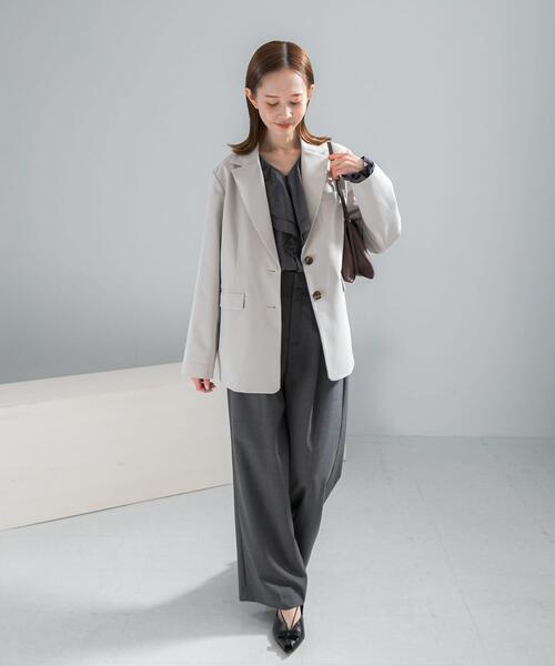 URBAN RESEARCH ROSSO WOMEN(アーバンリサーチ ロッソ)の「ライナー付テーラードジャケット(その他アウター・レディース・ベージュ系その他/ダークブラウン・FREE)」の4枚目の写真