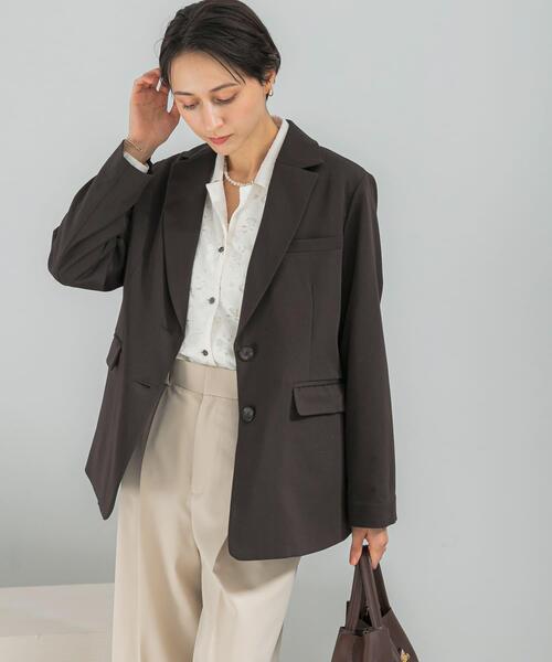 URBAN RESEARCH ROSSO WOMEN(アーバンリサーチ ロッソ)の「ライナー付テーラードジャケット(その他アウター・レディース・ベージュ系その他/ダークブラウン・FREE)」の12枚目の写真