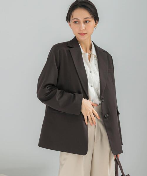URBAN RESEARCH ROSSO WOMEN(アーバンリサーチ ロッソ)の「ライナー付テーラードジャケット(その他アウター・レディース・ベージュ系その他/ダークブラウン・FREE)」の13枚目の写真