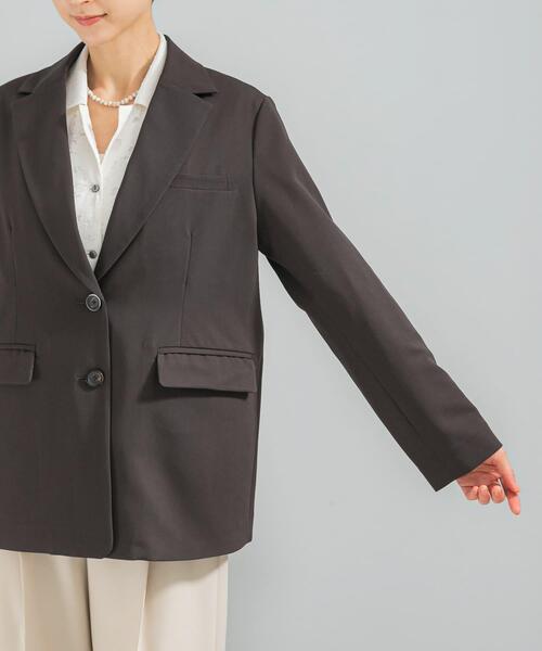 URBAN RESEARCH ROSSO WOMEN(アーバンリサーチ ロッソ)の「ライナー付テーラードジャケット(その他アウター・レディース・ベージュ系その他/ダークブラウン・FREE)」の18枚目の写真