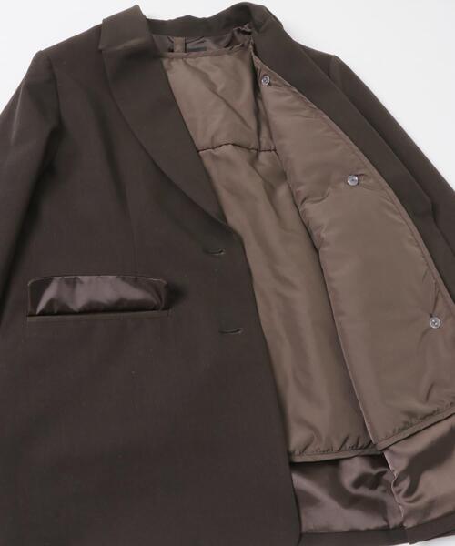 URBAN RESEARCH ROSSO WOMEN(アーバンリサーチ ロッソ)の「ライナー付テーラードジャケット(その他アウター・レディース・ベージュ系その他/ダークブラウン・FREE)」の20枚目の写真