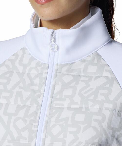 UNDER ARMOUR(アンダーアーマー)の「UAドライブ ハイブリッド プリント フルジップ ジャケット(ゴルフ/レディース)(その他アウター・レディース・ホワイト・M/L/S/XL)」の4枚目の写真
