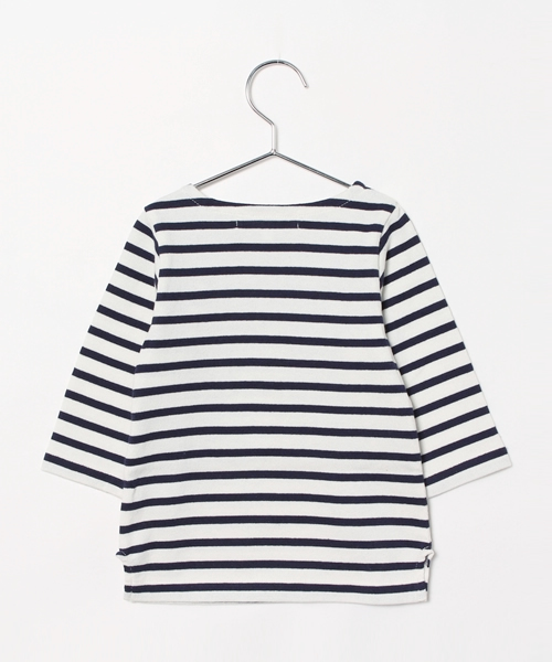 URBAN RESEARCH DOORS（アーバンリサーチドアーズ）の「FORK＆SPOON Color Border（Tシャツ/カットソー・キッズ・ホワイト/ブルー系その他/レッド・120/90/105/135）」の10枚目の写真