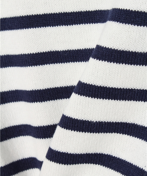 URBAN RESEARCH DOORS（アーバンリサーチドアーズ）の「FORK＆SPOON Color Border（Tシャツ/カットソー・キッズ・ホワイト/ブルー系その他/レッド・120/90/105/135）」の8枚目の写真