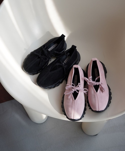 SANSeLF（サンセルフ）の「【SANSeLF】レースアップフラットシューズ sas26s004（その他シューズ・レディース・ピンク/ブラック・36/37/38/39）」の20枚目の写真