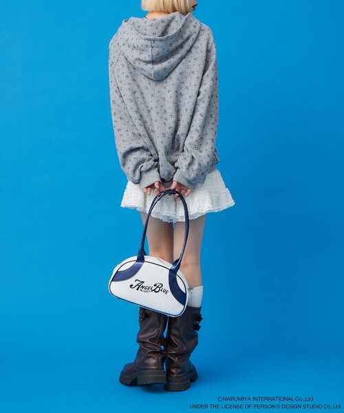 w closet（ダブルクローゼット）の「【ANGEL BLUE】ナカムラくん花柄ワッフルパーカー（パーカー・レディース・ピンク/グレー・FREE）」の10枚目の写真