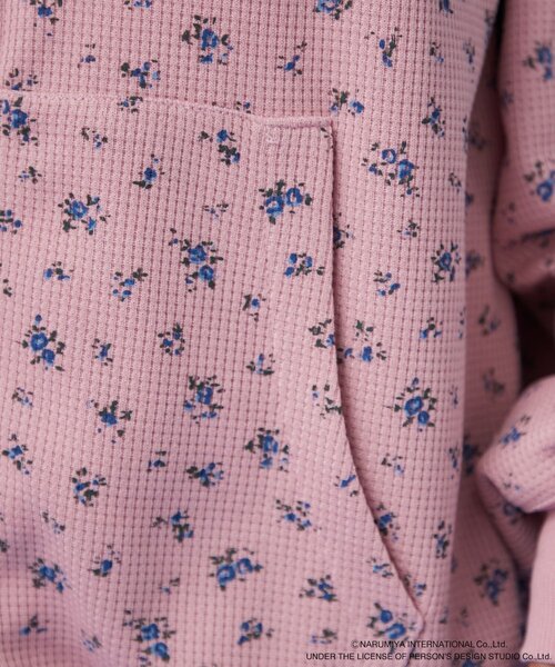 w closet（ダブルクローゼット）の「【ANGEL BLUE】ナカムラくん花柄ワッフルパーカー（パーカー・レディース・ピンク/グレー・FREE）」の18枚目の写真