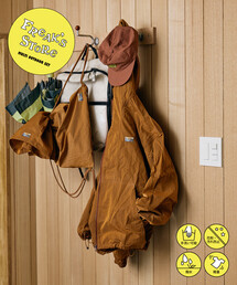 FREAK'S STORE（フリークスストア）の「アウトドア リップストップ ナイロン ワンポイントロゴ ジップアップパーカー ショーツ バッグ 3Pセット/セットアップ（ナイロンジャケット）」