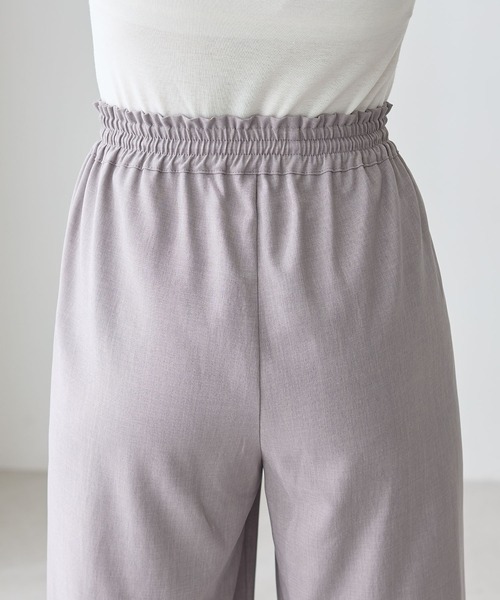 ReDial（リダイアル）の「きれい見え！ワイドイージーパンツ（スラックス・レディース・グレー/ブラック/モカ/アイボリー・L/M/3L/LL）」の22枚目の写真