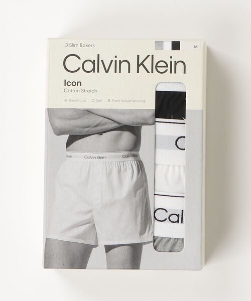 Calvin Klein(カルバン・クライン)の「Calvin Klein カルバンクライン 【3枚セット】ICON COTTON STRETCH BOXER メンズ トランクス(トランクス・メンズ・ブラック系2/ブラック・SMALL/MEDIUM)」の7枚目の写真