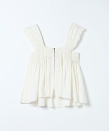 JEANASIS（ジーナシス）の「シャーリングギャザーZIP NS/659556（ベスト）」