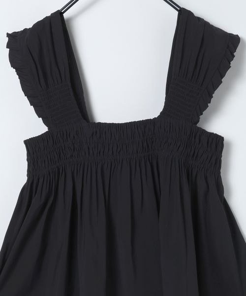 JEANASIS（ジーナシス）の「シャーリングギャザーZIP NS/659556（ベスト・レディース・ブラック/オフホワイト/カーキ・FREE）」の12枚目の写真