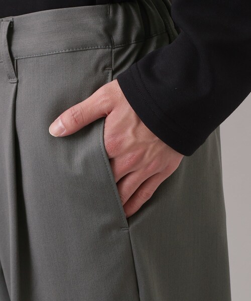 THE SHOP TK （ザ ショップ ティーケー ）の「FLEX LINE セミワイドイージーパンツ　ストレッチ/防シワ/マシンウォッシャブル/セットアップ可（その他パンツ・メンズ・ブラック/グレー/ベージュ・04/03/01/02）」の9枚目の写真