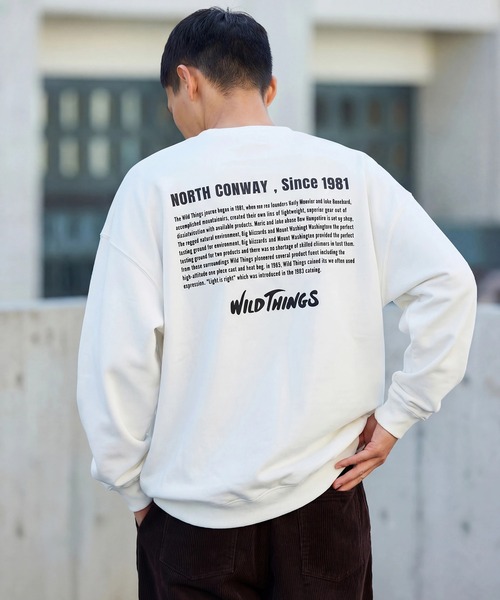 WILD THINGS（ワイルドシングス）の「【WILD THINGS】 ヒストリーバックプリントトスウェット（スウェット・メンズ・グレー系その他2/ホワイト/ネイビー/グレー/ブラック・XL/M/L）」の7枚目の写真