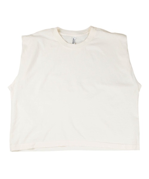 American Apparel（アメリカンアパレル）の「【T16】【American Apparel】GARMENT-DYED HEAVYWEIGHT MUSCLE TEE A-307GD（Tシャツ/カットソー・レディース・ブラック/ネイビー/オリーブ/マスタード/アイボリー・SMALL/MEDIUM/LARGE）」の2枚目の写真