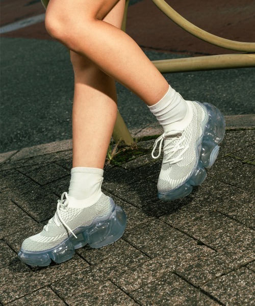 grounds（グラウンズ）の「grounds【グラウンズ】- ウィメンズ スニーカー 【MOOPIER4-WHITEGRAY/TP-ICEGRAY 348】（スニーカー・レディース・ホワイト×グレー・25.0cm/23.0cm/24.0cm/25.5cm）」の9枚目の写真