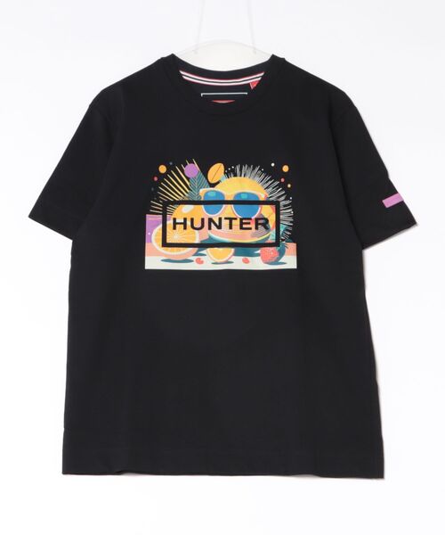 HUNTER(ハンター)の「ユニセックス オシレーション プリント ティーシャツ(Tシャツ/カットソー・レディース・ブラック/ホワイト・XS/XL/L/M/S)」の1枚目の写真