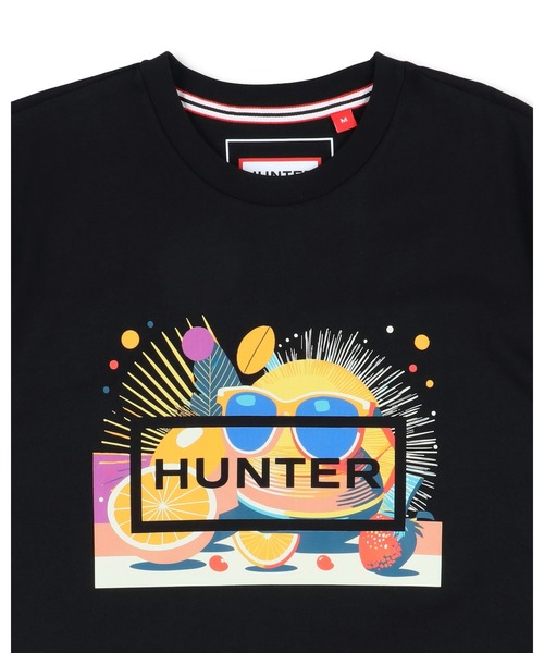 HUNTER(ハンター)の「ユニセックス オシレーション プリント ティーシャツ(Tシャツ/カットソー・レディース・ブラック/ホワイト・XS/XL/L/M/S)」の3枚目の写真