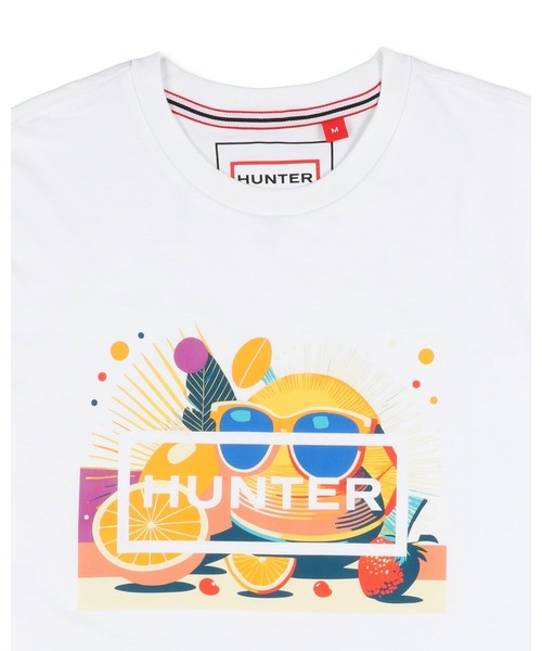 HUNTER(ハンター)の「ユニセックス オシレーション プリント ティーシャツ(Tシャツ/カットソー・レディース・ブラック/ホワイト・XS/XL/L/M/S)」の6枚目の写真