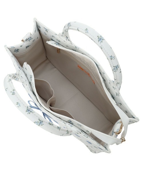 F i.n.t(フィント)の「はしごリボン小花柄トートバッグ(トートバッグ・レディース・ライトブルー/レッド・FREE)」の22枚目の写真