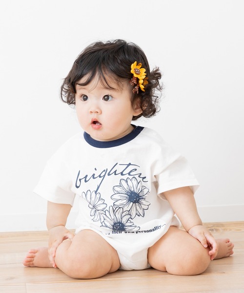 chil2（チルツー）の「綿100％ プリント半袖ロンパース（ロンパース・キッズ・I/O/J/H/A/F/E/D/C/N/M/L/K/G/B/P・80ｃｍ/70cm）」の13枚目の写真