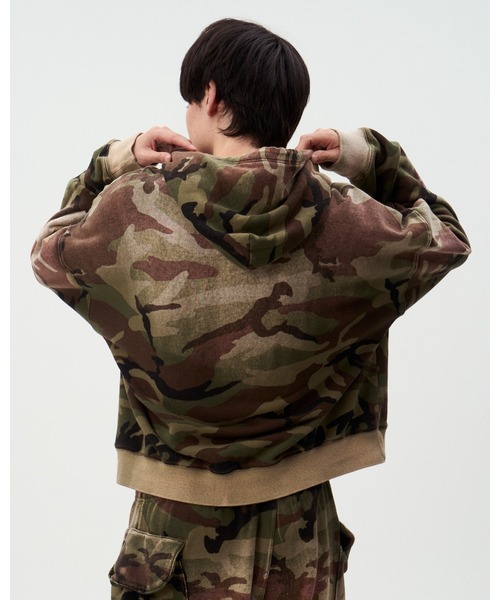DISCOVERED(ディスカバード)の「ARMY SWEAT PARKA(パーカー・メンズ・ブラック/カモフラージュ・LARGE/SMALL)」の9枚目の写真