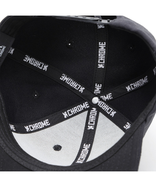 CHROME（クローム）の「［ CHROME / クローム ］6 PANEL CAP BKRF_BLACK/REFLECTIVE / 6 パネル キャップ ブラック リフレクティブ（キャップ・メンズ・ブラック系その他・FREE）」の3枚目の写真