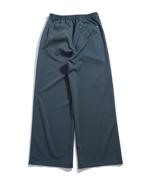 NOIZY(ノイジー)の「two tuck baggy trousers/ツータック バギー トラウザー タックワイドパンツ(スラックス・メンズ・チャコールグレー/グレー系その他/ブラック・LARGE/MEDIUM)」の5枚目の写真