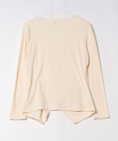 ammy.(エイミードット)の「【 ammy. / エイミードット 】 レース トリム アシンメトリー カシュクール ロンT(Tシャツ/カットソー・レディース・チャコールグレー/ブラック/アイボリー・FREE)」の5枚目の写真